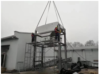 南京現(xiàn)場 皮帶機(jī)即將安裝完成?。?！